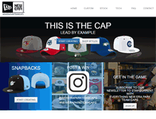 Tablet Screenshot of neweraparkteamcaps.com